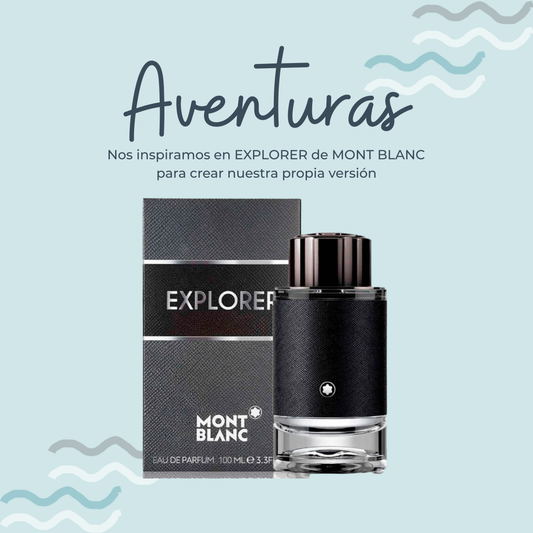 Perfume Aventuras Inspirado en EXPLORER de MONT BLANC - PerfumeriaEau