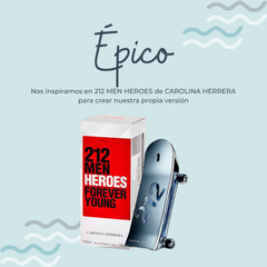 Perfume Epico Inspirado en 212 MEN HEROES de CAROLINA HERRERA