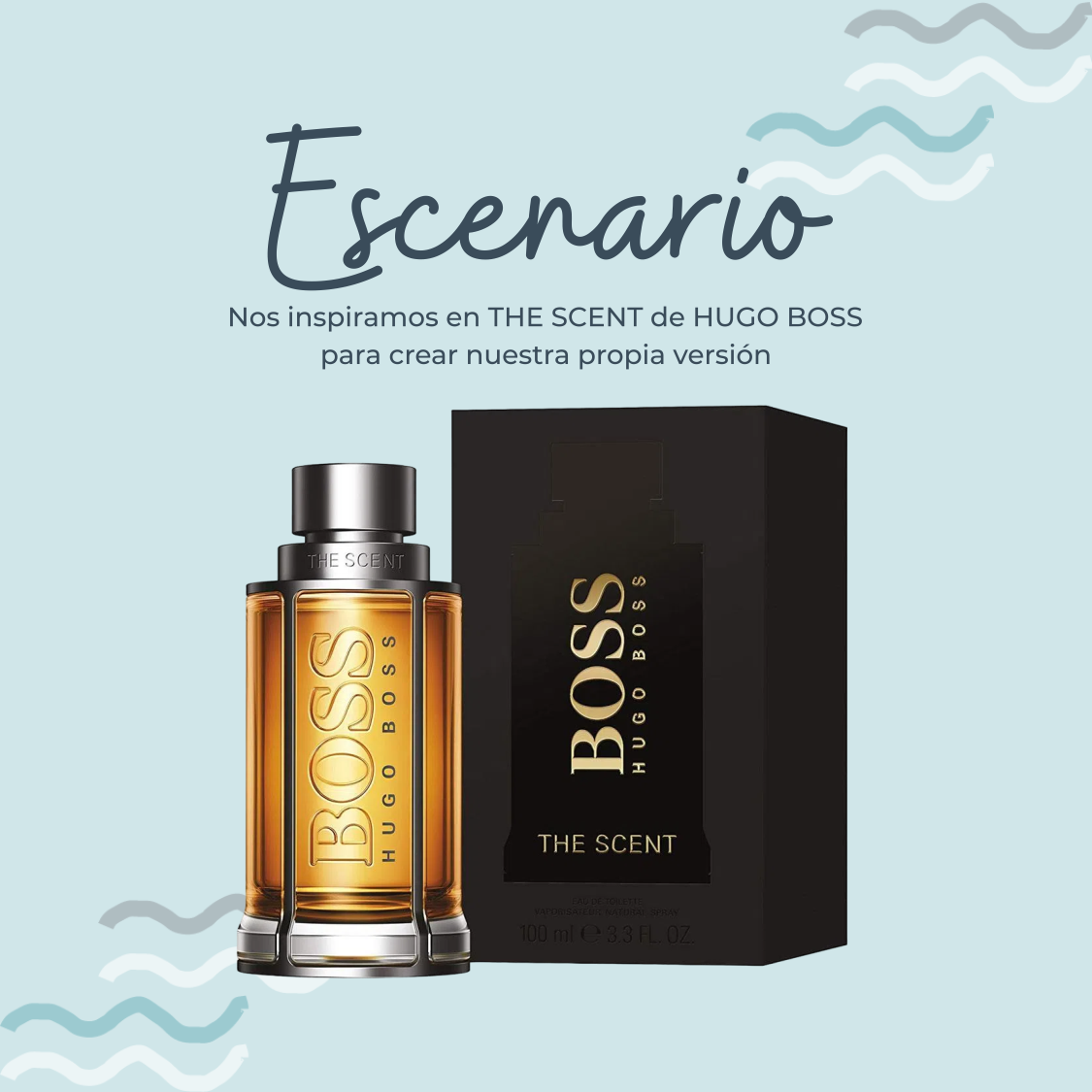 Perfume Escenario Inspirado en THE SCENT MAN de HUGO BOSS - PerfumeriaEau