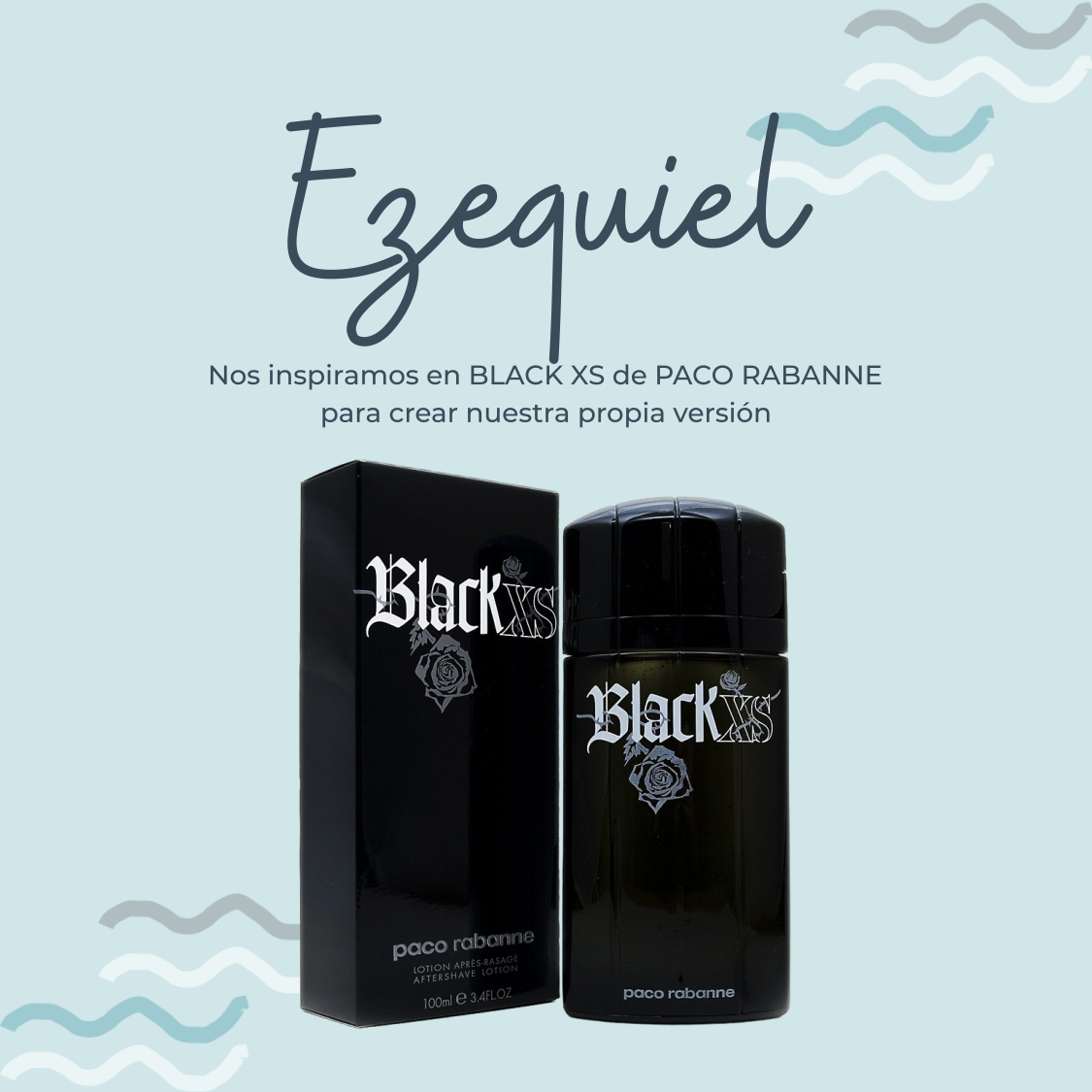 Perfume Ezequiel Inspirado en BLACK XS de PACO RABANNE - PerfumeriaEau