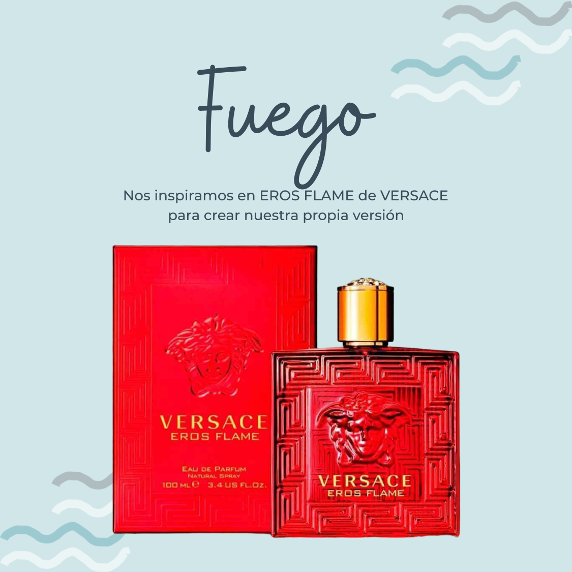 Perfume Fuego Inspirado en EROS FLAME de VERSACE - PerfumeriaEau