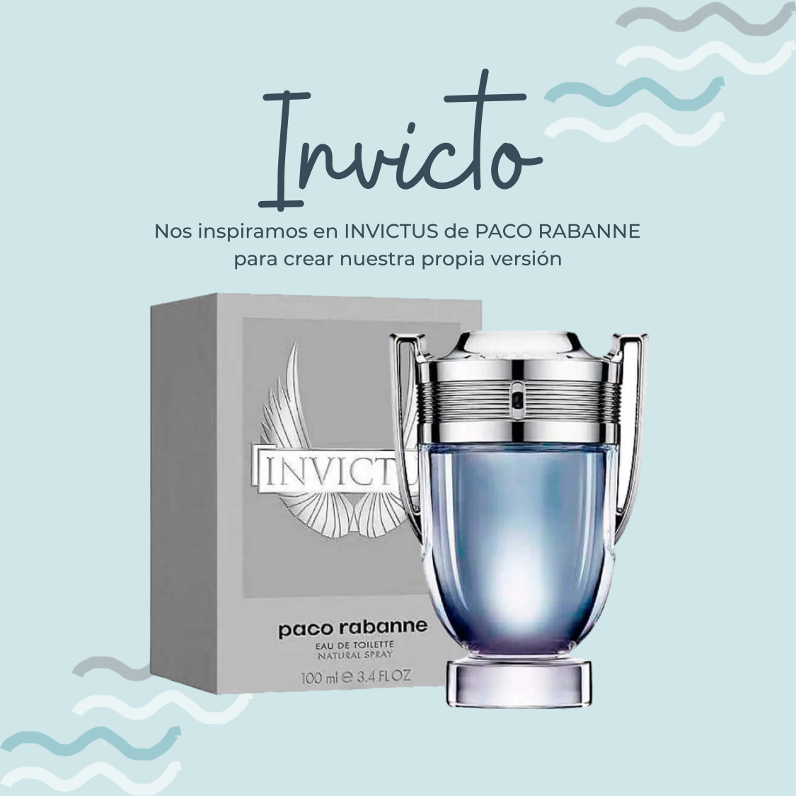Perfume Invicto Inspirado en INVICTUS de PACO RABANNE – PerfumeriaEau