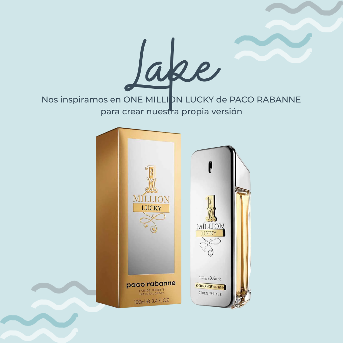 Perfume Lake Inspirado en ONE MILLON LUCKY de PACO RABANNE - PerfumeriaEau