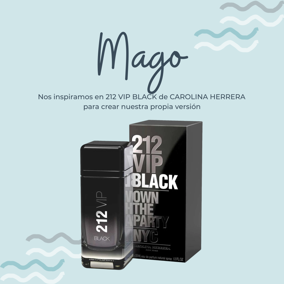 Perfume Mago Inspirado en 212 VIP BLACK de CAROLINA HERRERA – PerfumeriaEau