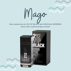 Perfume Mago Inspirado en 212 VIP BLACK de CAROLINA HERRERA